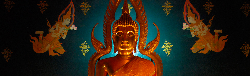 Buddhist statue in Thai Temple, Bodh Gaya, India